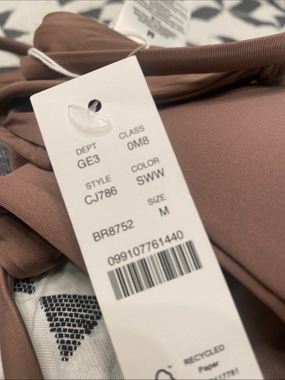 J. Crew Classic Sculpt Brown Strappy U-Center Bikini Top - Picture 4 of 4